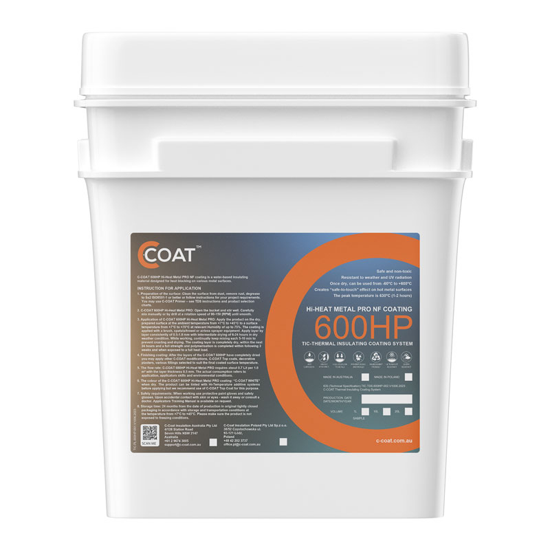 C-COAT 600HP PRO termoizolacioni premaz za visoke temperature (do 600°C)