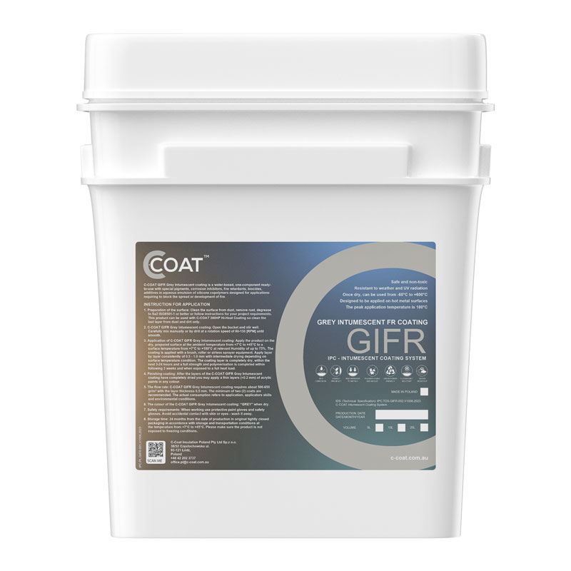 C-COAT GIFR - sivi intumescentni vatrootporni premaz